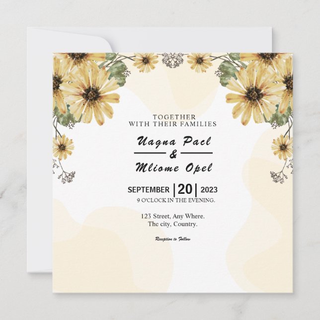 Vector de diseño de la mejor tarjeta de invitación (Anverso)