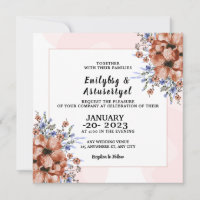 Vector de diseño de tarjeta de invitación de bodas