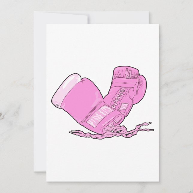 vector de guantes de boxeo rosa (Anverso)