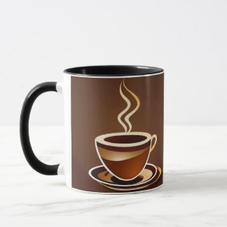vector de taza de café con logotipo
