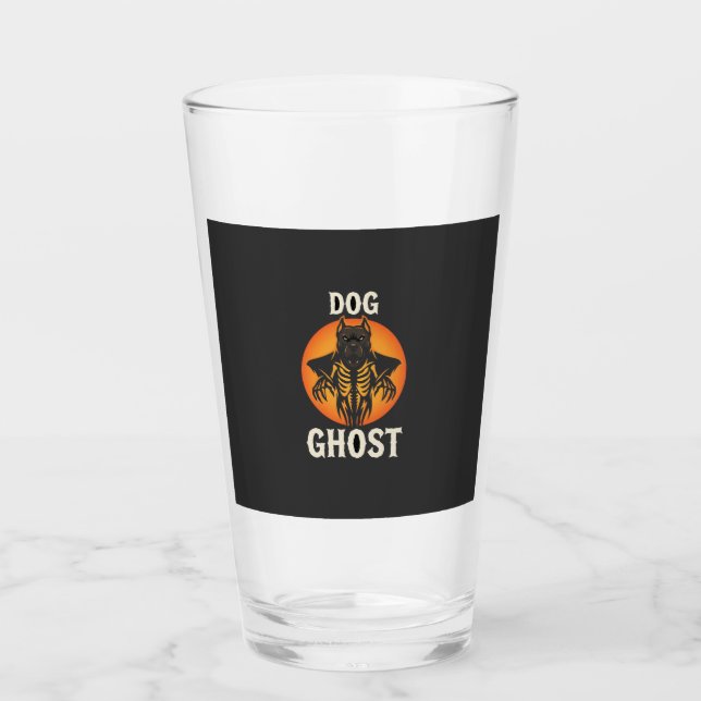Vector Fantasma de Perro Terror de Halloween (Anverso)