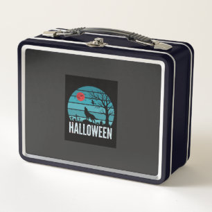 Vector Luna Cementerio Lobo Halloween