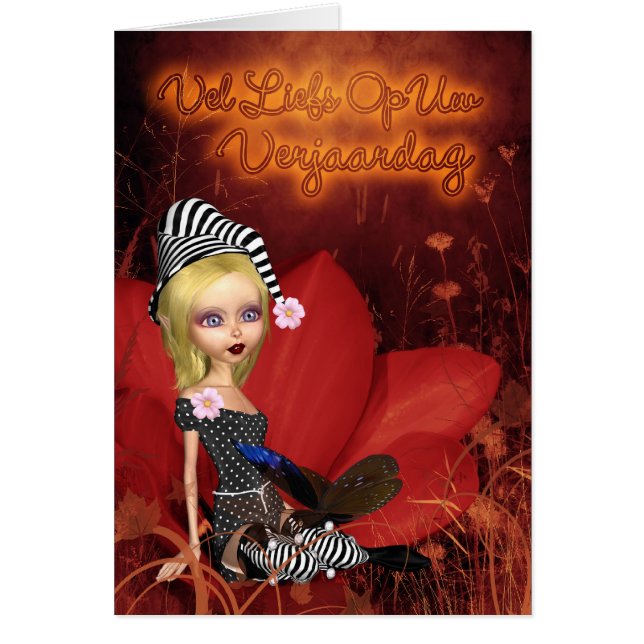 Veel Liefs Uw de Op. Sys. Verjaardag - flamenco - (Frente)