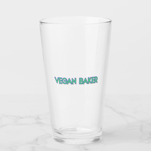 Vegan Baker Glass Cup (Anverso)