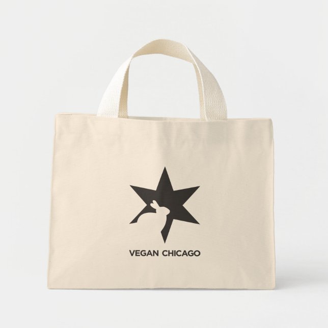 Vegan Chicago Standard Black & White en bolsa (Frente)