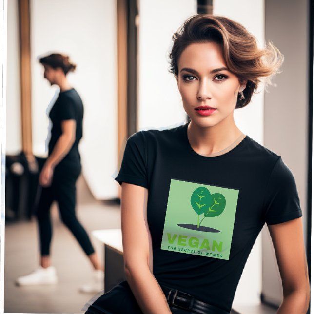 Vegan el secreto de una camiseta de mujer (Subido por el creador)