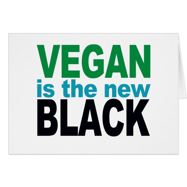 Vegan es el nuevo negro (Anverso (Horizontal))