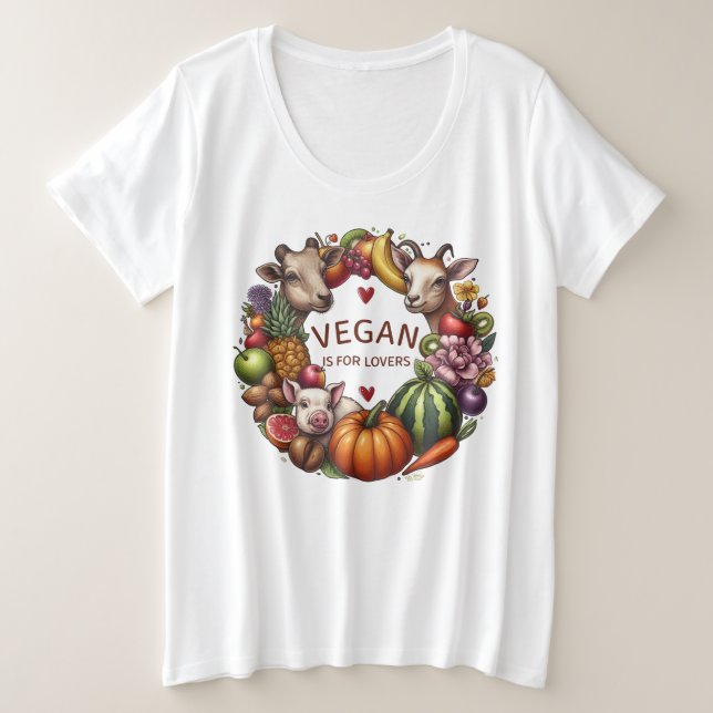Vegan es para Amantes Animales (Anverso del diseño)