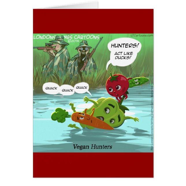 Vegan Hunters Funny (Frente)
