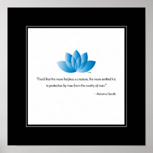 Vegan, Mahatma Gandhi - Decoración de pared