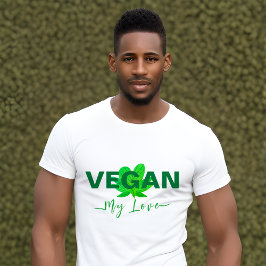 Vegan mi amor camisetas de hombres y mujeres