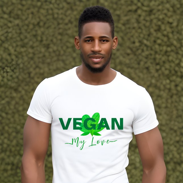 Vegan mi amor camisetas de hombres y mujeres (Subido por el creador)