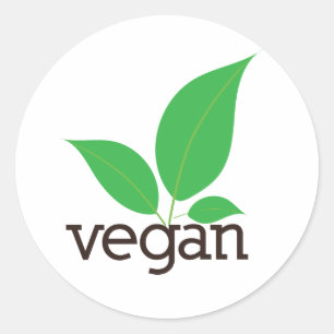Vegan Pegatina Labels