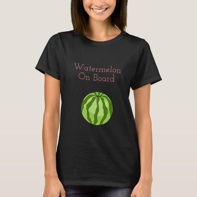 Vegan Watermelón Embarazo Camiseta femenina (Anverso)