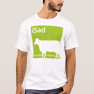 vegano de la vaca del iSad o camiseta del