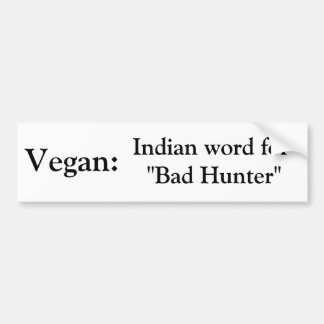 Vegano: Palabra india para la pegatina para el