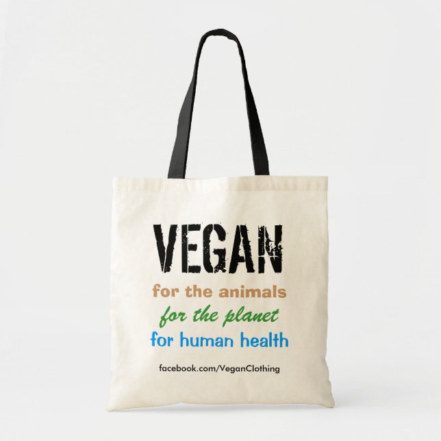 VEGANO, para el bolso de los animales… (Frente)