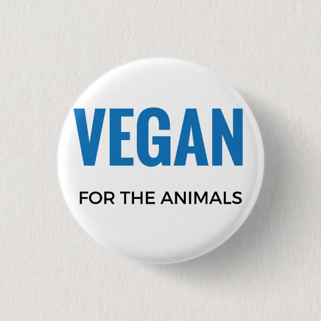 VEGANO PARA EL BOTÓN DE LOS ANIMALES (Anverso)