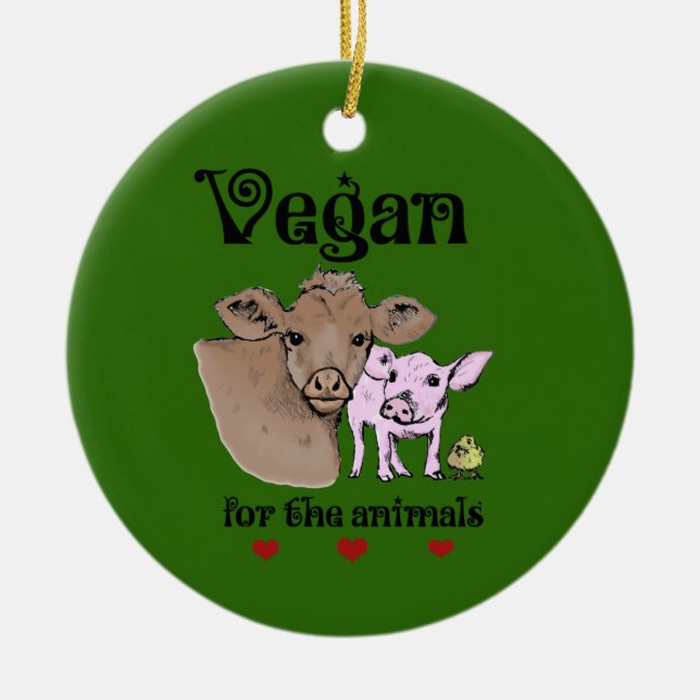 Vegano para el ornamento de los animales (Frente)