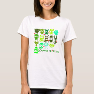 ¡Vegano para los critters! la camiseta de la muje