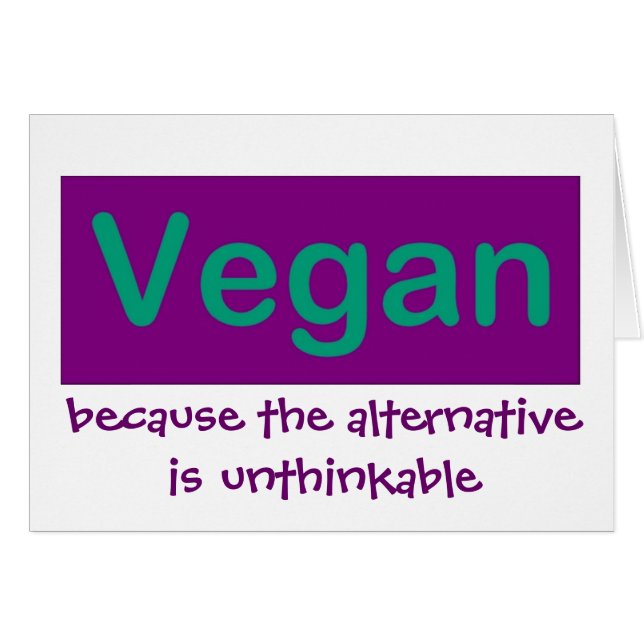 Vegano… porque la alternativa es increíble (Anverso (Horizontal))