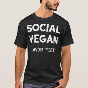 vegano social evito conocer camisetas introvertida