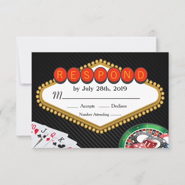 Vegas Casino Marquee RSVP (Anverso)
