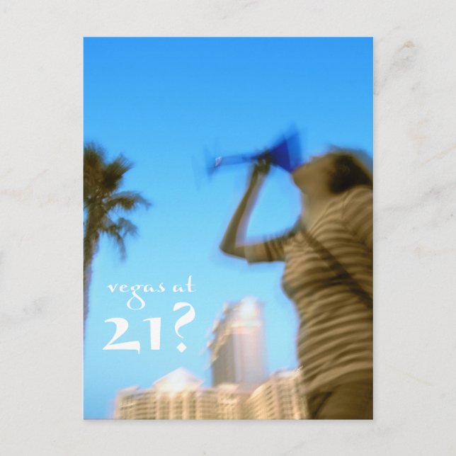 vegas en invitaciones de cumpleaños 21? (Anverso)