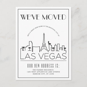 Vegas Modern Deco Anuncio de cambio de dirección