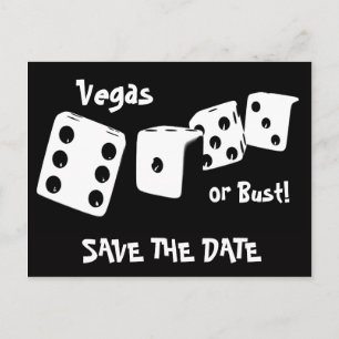 Vegas o Bust Guardar la tarjeta postal de fecha