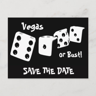 Vegas o Bust Guardar la tarjeta postal de fecha