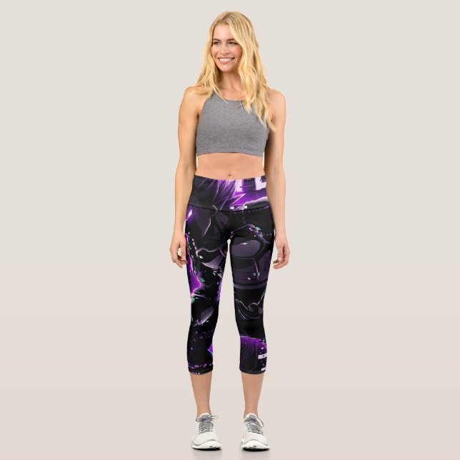 Vegeta Ultra Ego Capri Leggings (Anverso)