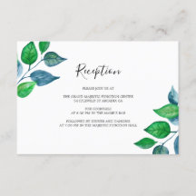 Vegetación acuarela Foliage Wedding Recepcion