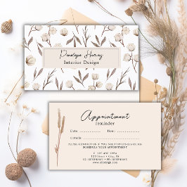 Vegetación acuarela moderna tarjeta de cita rosada