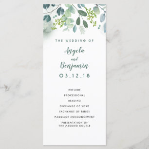 Vegetación acuática Programas de Boda Elegante