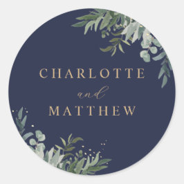 Vegetación acuática | Sello para sobres Boda de la