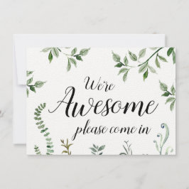 Vegetación acuática Somos un maravilloso Rótulo ce