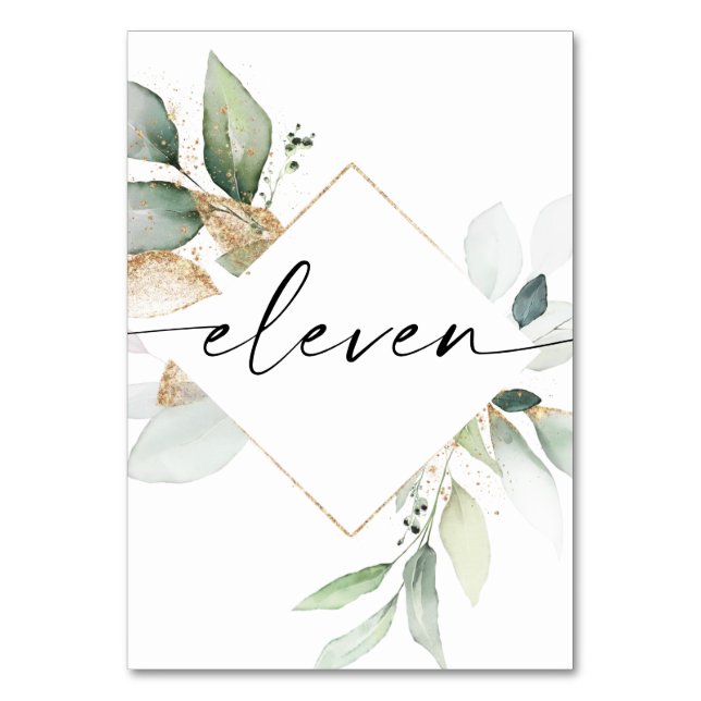 Vegetación acuática y números de mesa de oro Eleve (Anverso)