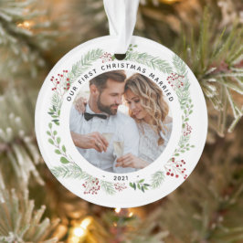 Vegetación de invierno 1 Navidades Ornamento casad