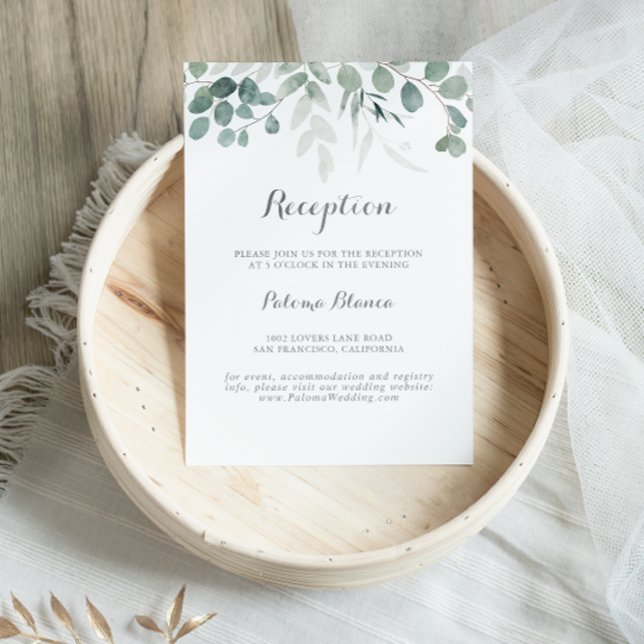 Vegetación minimalista Eucalyptus Boda Recepción (Subido por el creador)