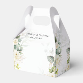 Vegetación Rosas Blancas Caja de Favor de la Boda