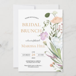 Vegetación salvaje Invitación a Brunch de ducha de