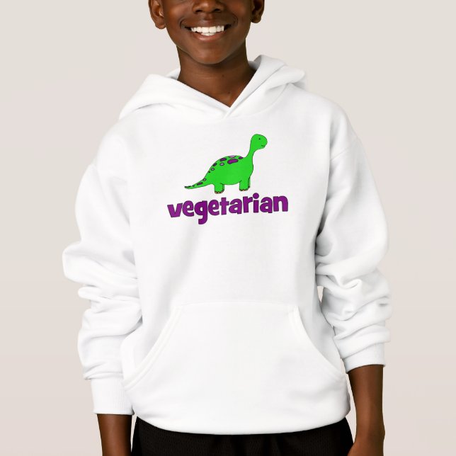 Vegetariano - diseño del dinosaurio (Anverso)