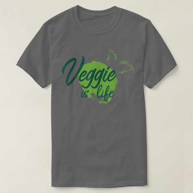 Veggie es una camiseta vegetariana (Diseño del anverso)