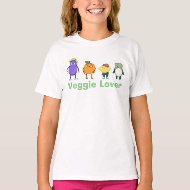 Veggie Lover - Camiseta para niños (Anverso)