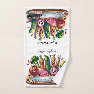 Veggie Vigilante Crimen Escena Cocina Toalla