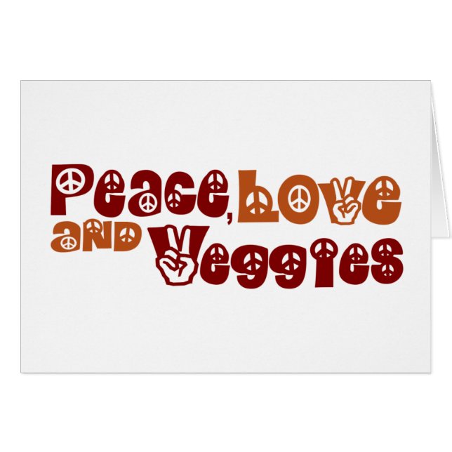 Veggies del amor de la paz (Anverso (Horizontal))