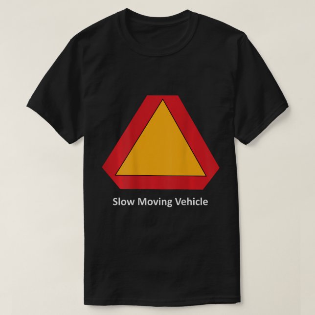 Vehículo De Movimiento Lento En La Camiseta Traser (Diseño del anverso)
