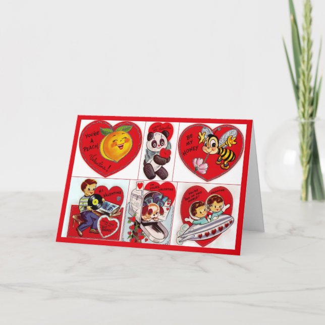 Vehículo espacial de las tarjetas del día de San (Anverso)