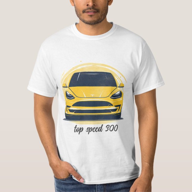 Vehículo impreso para camisetas de hombres (Anverso)